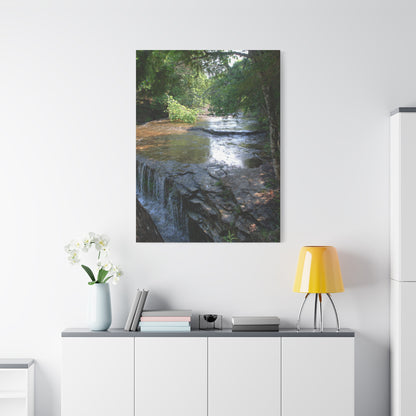 Agate waterfall right Matte Canvas, Stretched, 1.25" 48" x 16", 48" x 24", 48" x 32", 48" x 36" Vertical