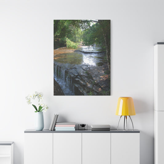 Agate waterfall right Matte Canvas, Stretched, 1.25" 48" x 16", 48" x 24", 48" x 32", 48" x 36" Vertical