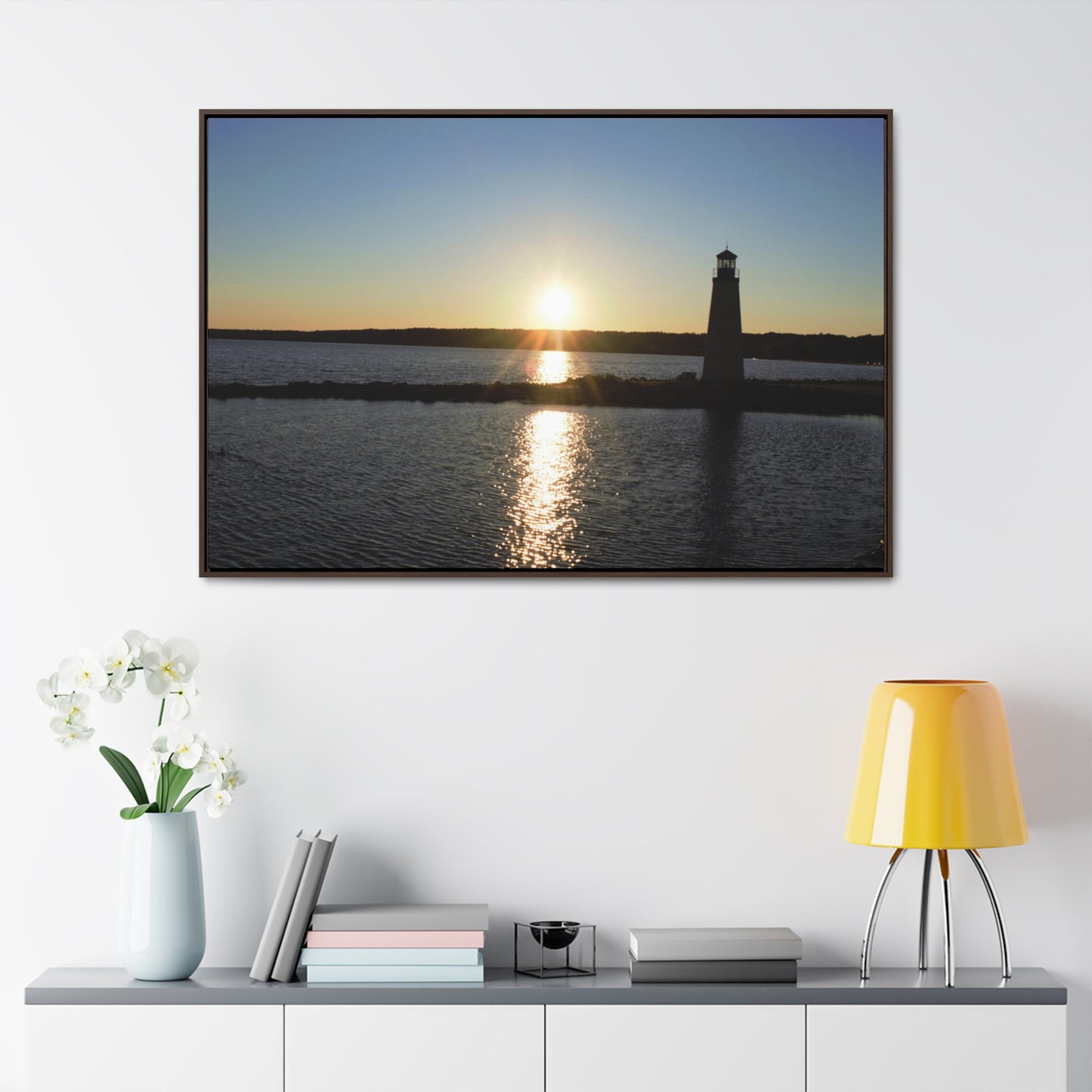 Gallery Canvas Wraps, Horizontal Frame - Sunset at Happy Rock