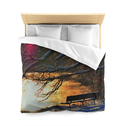 Microfiber Duvet Cover - A bench to remember