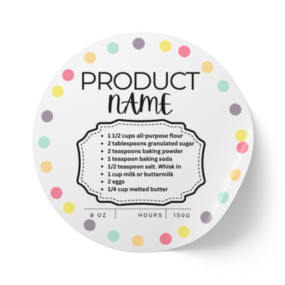 Round Sticker Label Rolls - CYB Same Round Sticker 1 x 1, 2 x 2  50,100,250