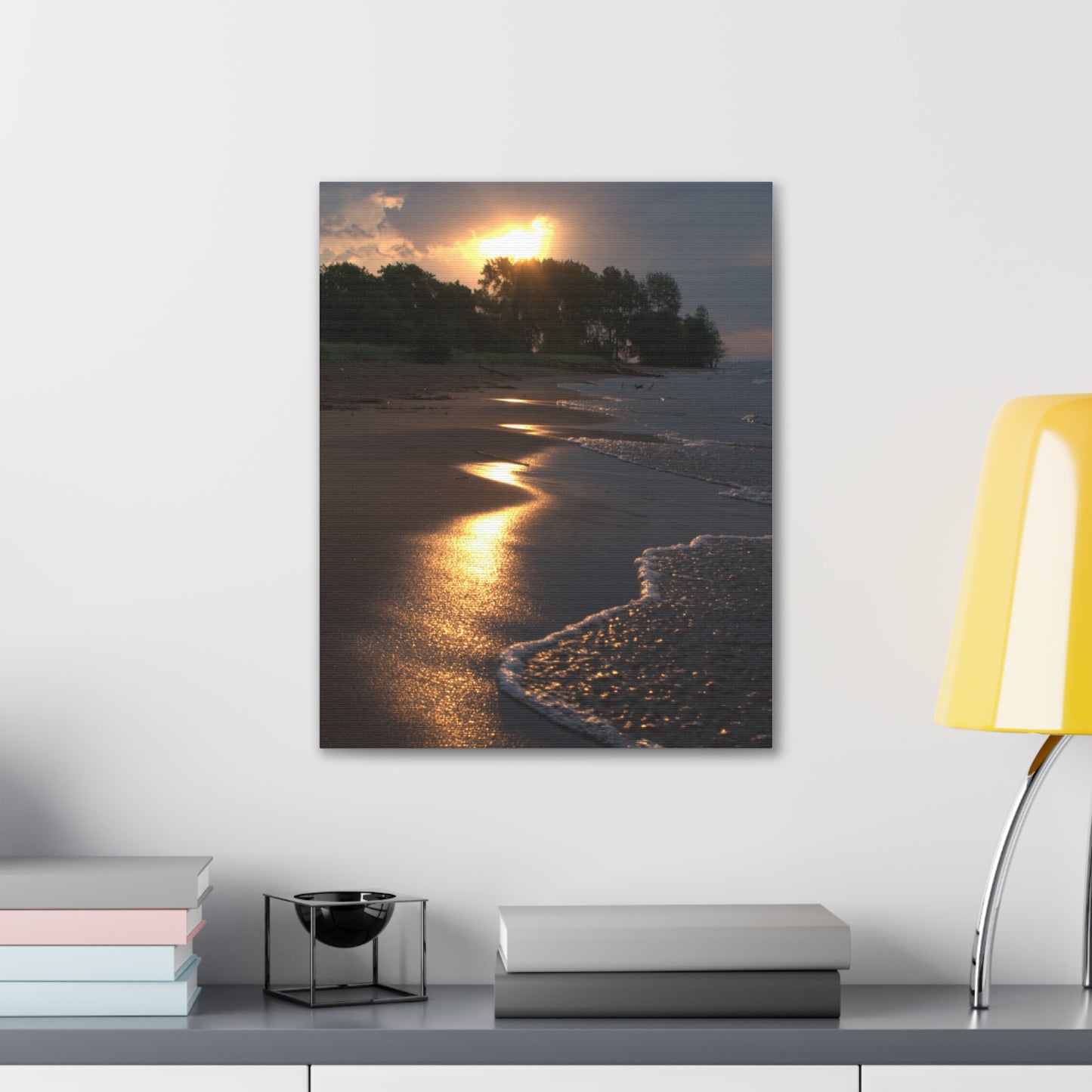 Canvas Gallery Wraps (White Wrap) Sun Kissed Beach