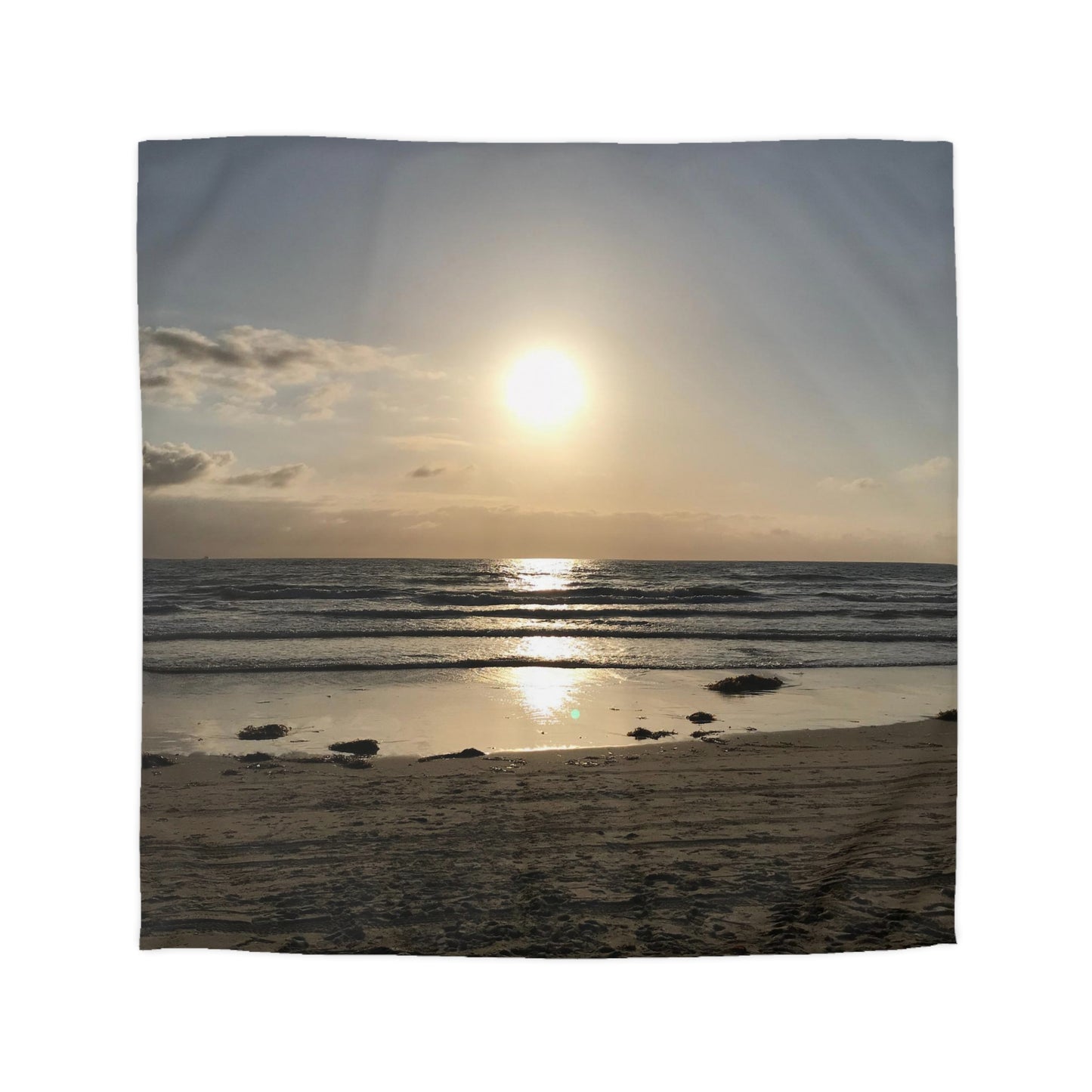 Microfiber Duvet Cover - Sunset at the beach