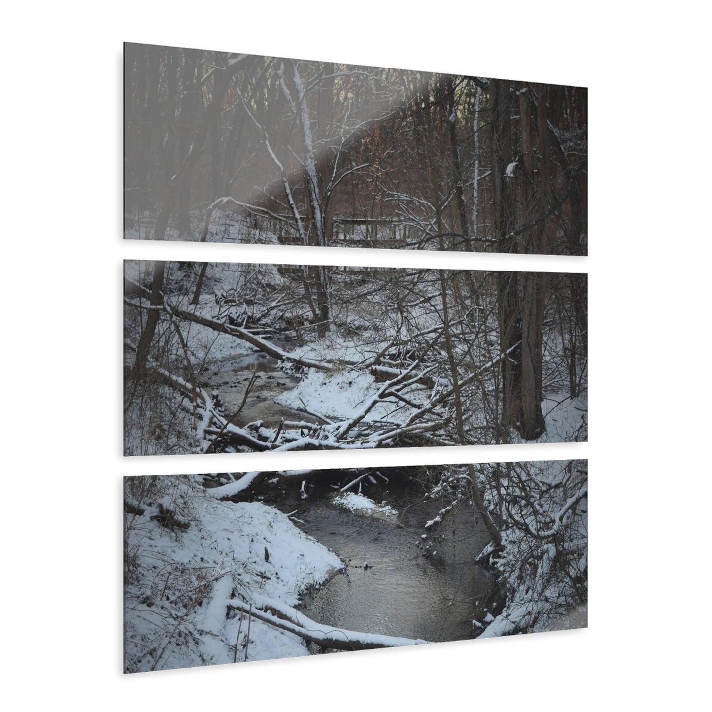 Acrylic Prints (Triptych) Winter Creek