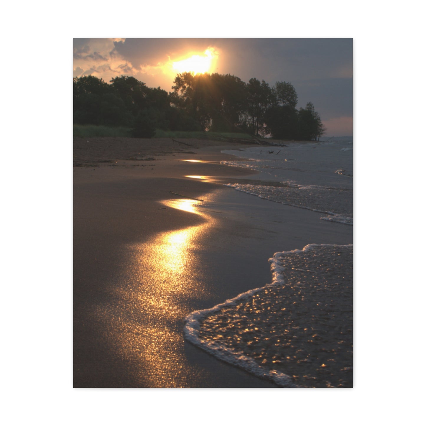 Canvas Gallery Wraps (White Wrap) Sun Kissed Beach