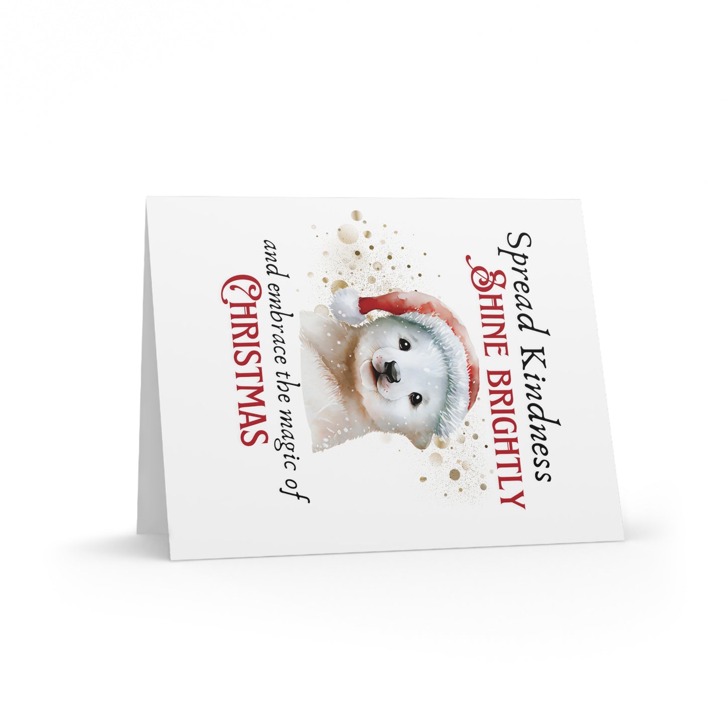 Greeting cards (8, 16, and 24 pcs) Magic of Christmas Baby Seal