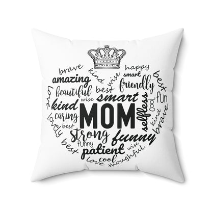 Spun Polyester Square Pillow - MOM and Sandle