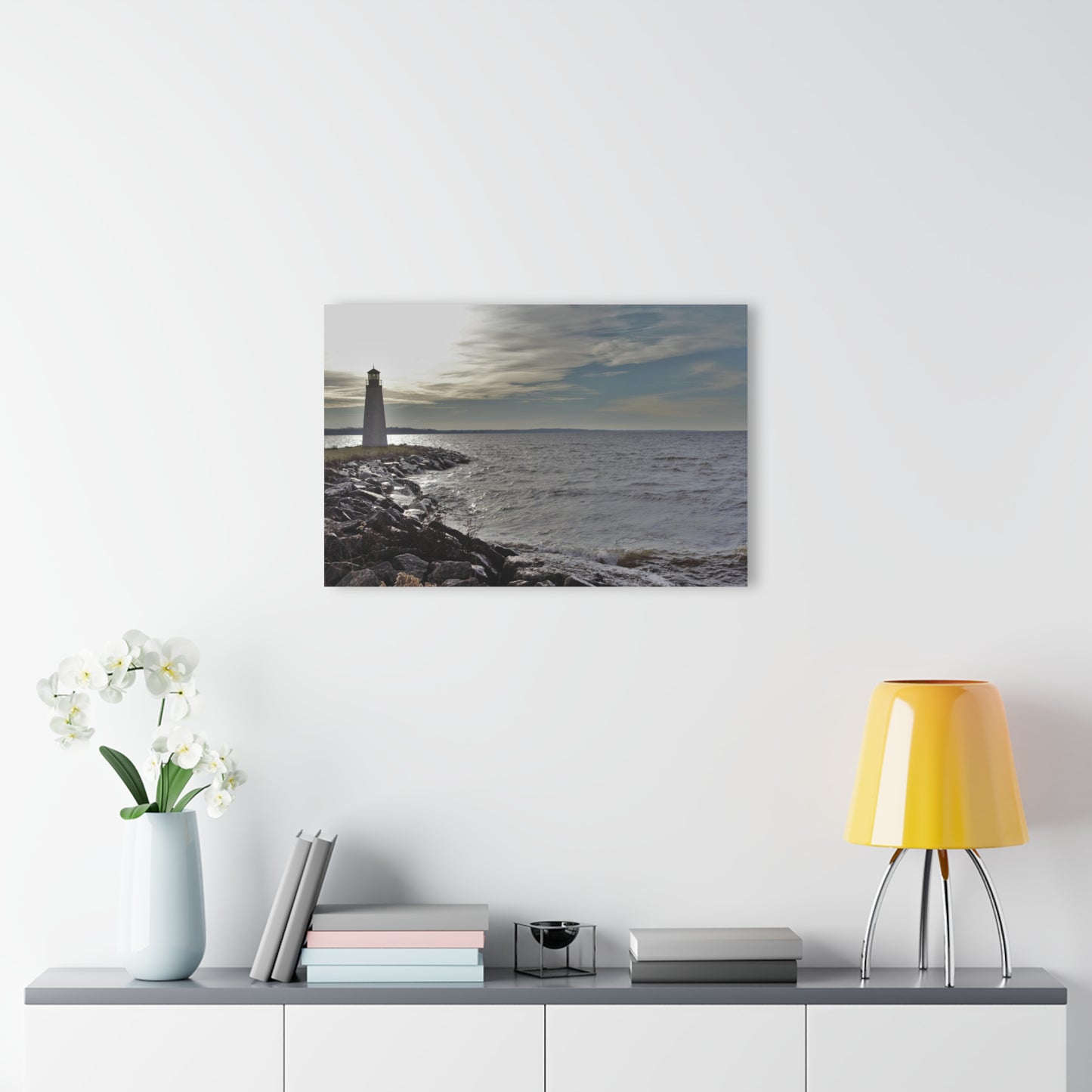 Copy of Acrylic Prints (French Cleat) Winter Light House