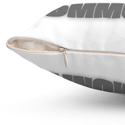Spun Polyester Square Pillow Lets work together to build a community