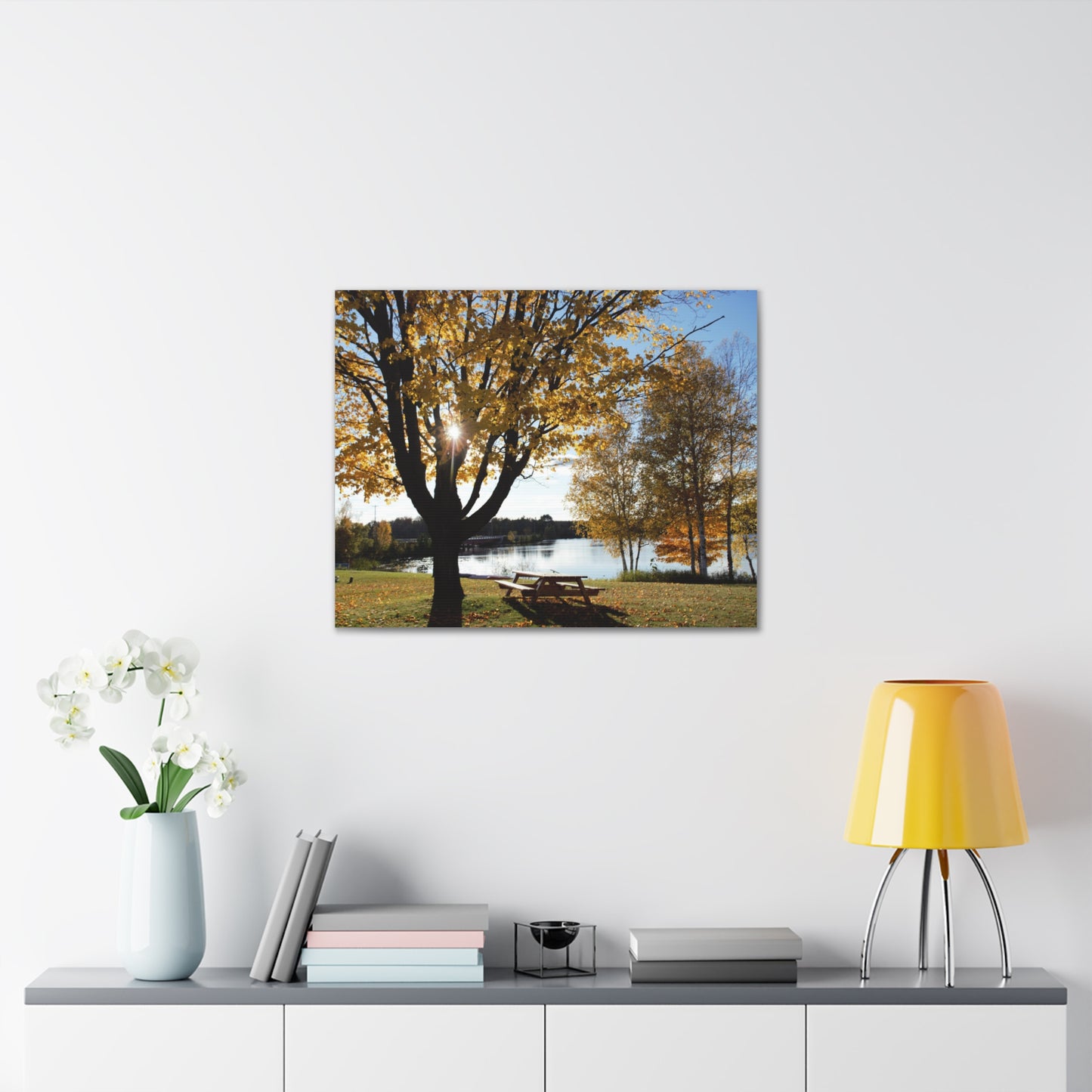 Canvas Gallery Wraps (White Wrap) - Fall picnic anyone