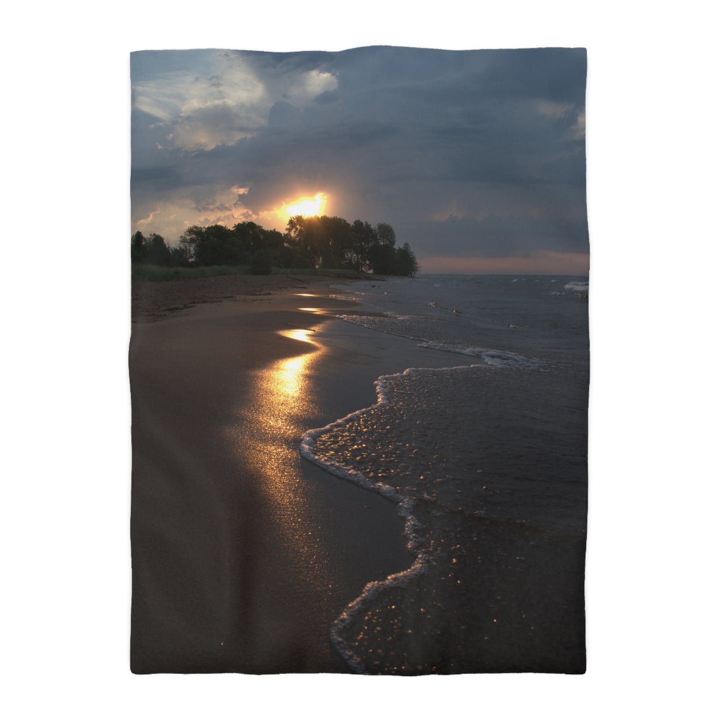 Microfiber Duvet Cover - Sunlight kissed beach