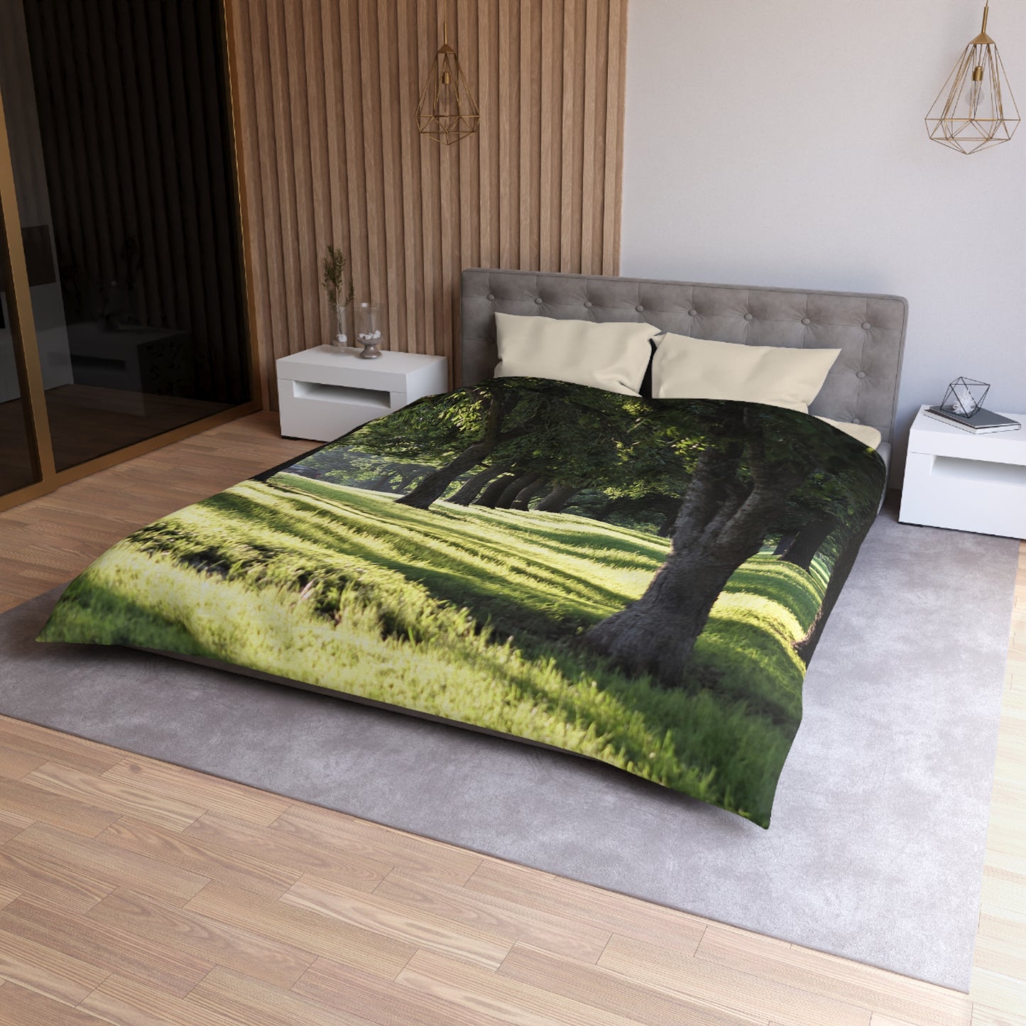 Microfiber Duvet Cover - Sunset kisses the grass