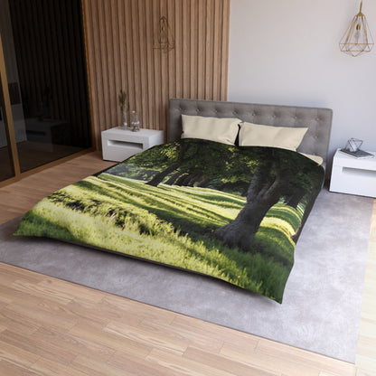 Microfiber Duvet Cover - Sunset kisses the grass