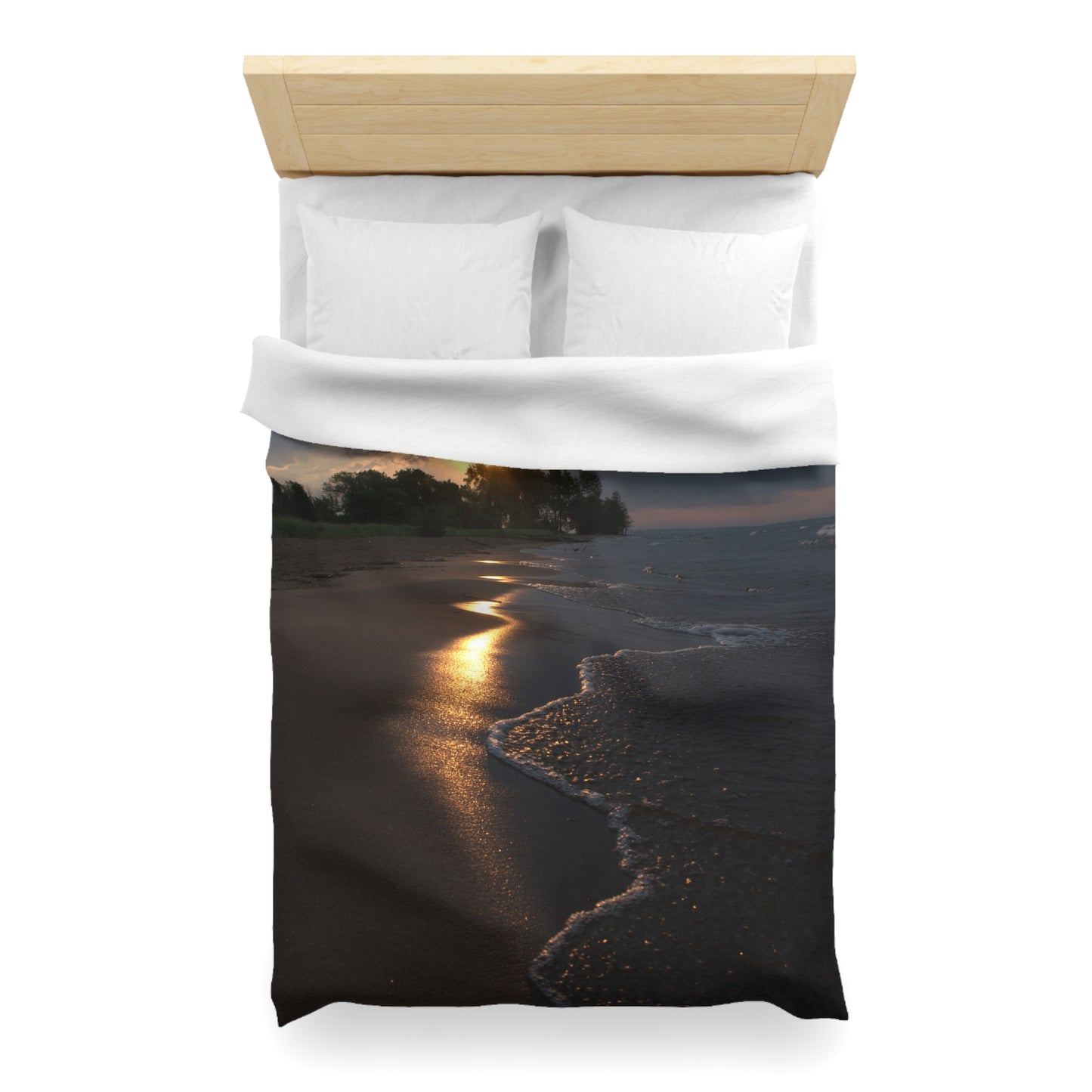 Microfiber Duvet Cover - Sunlight kissed beach