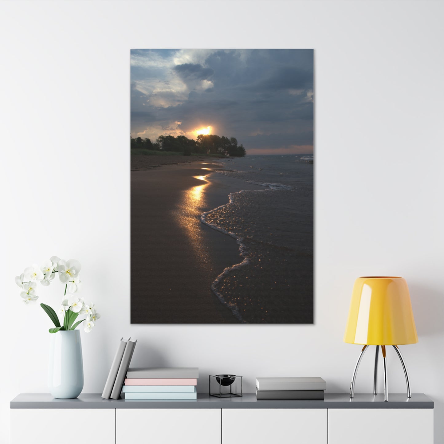 Canvas Gallery Wraps (White Wrap) Sun Kissed Beach