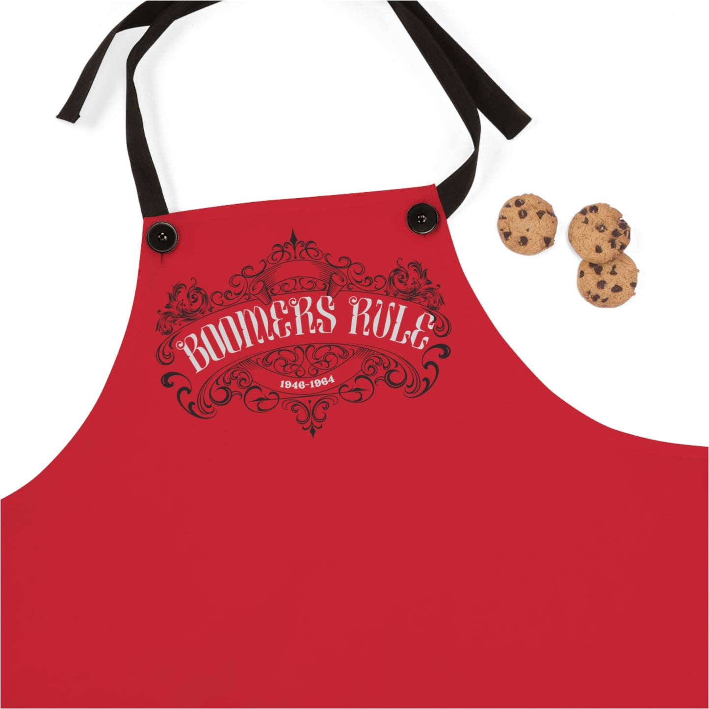 Dark Red Apron - Boomers Rule Top only