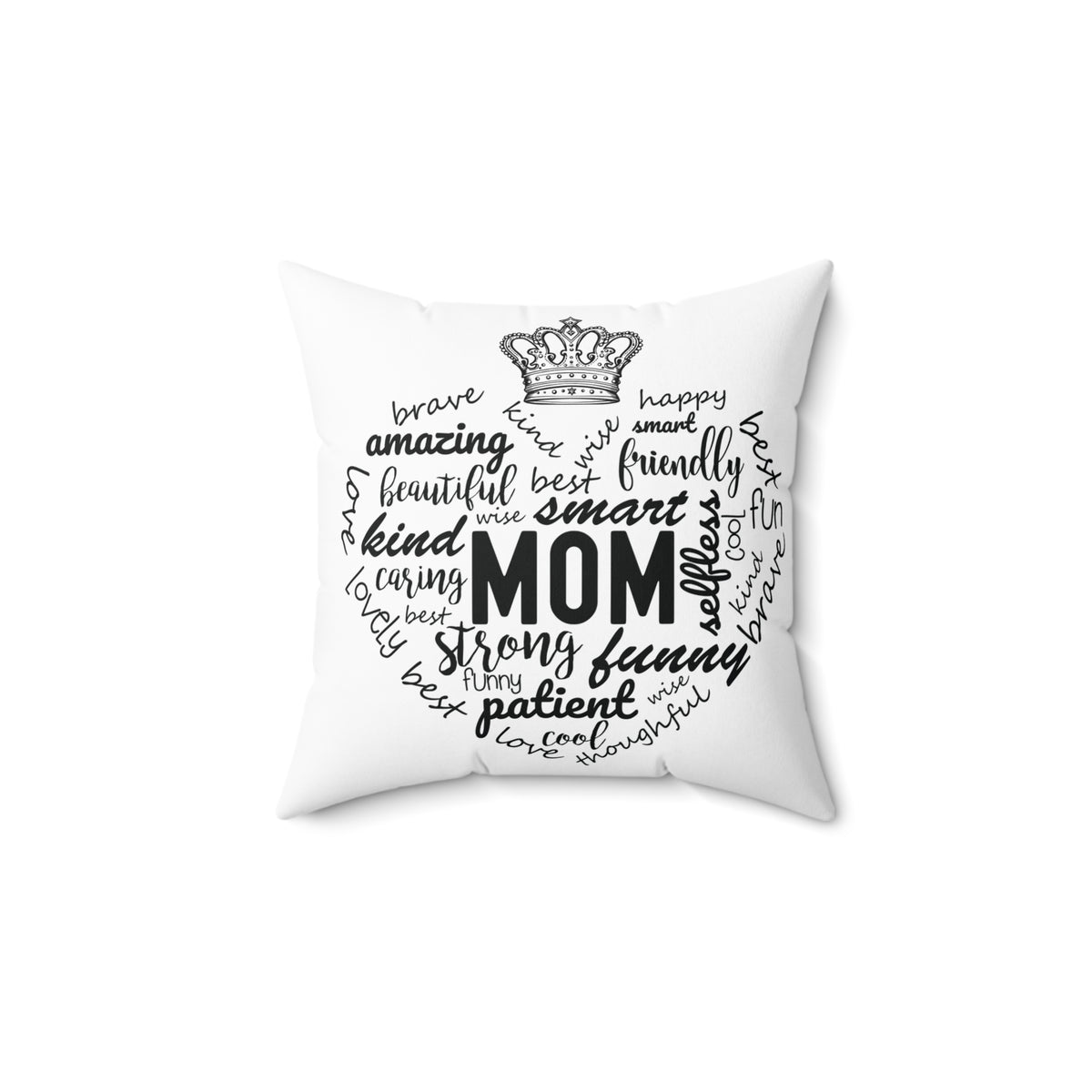 Spun Polyester Square Pillow - MOM and Sandle