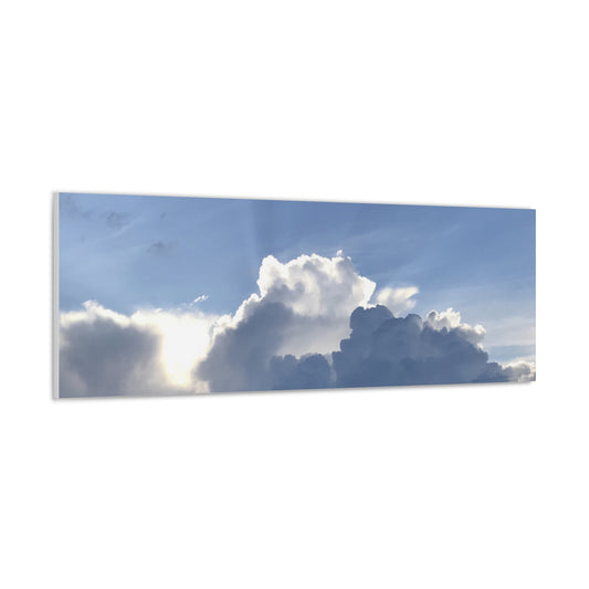 Canvas Gallery Wraps (White Wrap) (Long) Cloudy Sun Beams