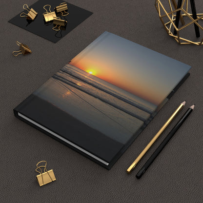 Hardcover Journal Matte - Sunrise by the pier