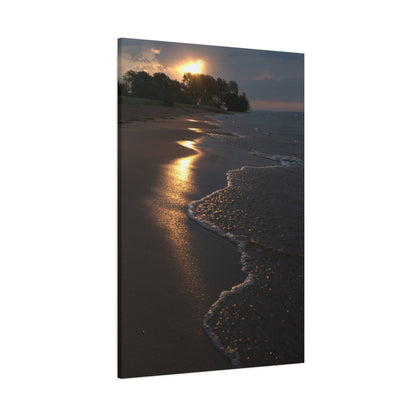 Sun Kissed Beach Matte Canvas, Stretched, 1.25" 48" x 24", 32", 36"