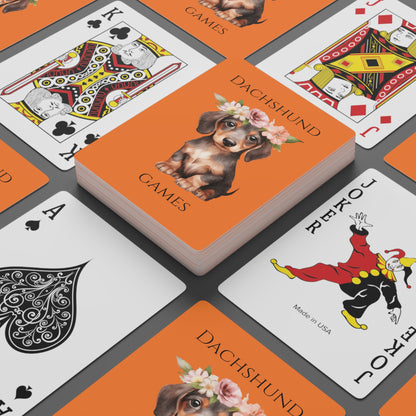 Poker Cards Dachshund Games Mrs