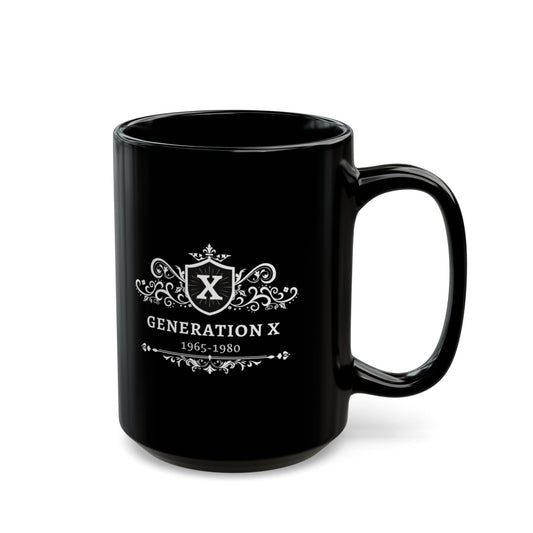 Black Ceramic Mug (11oz, 15oz) Generation X