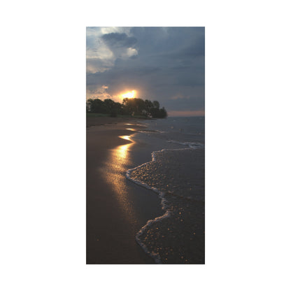 Sun Kissed Beach Matte Canvas, Stretched, 1.25" 48" x 24", 32", 36"