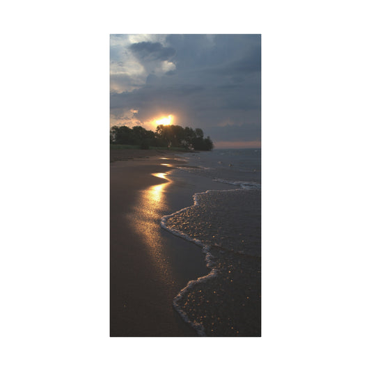 Sun Kissed Beach Matte Canvas, Stretched, 1.25" 48" x 24", 32", 36"