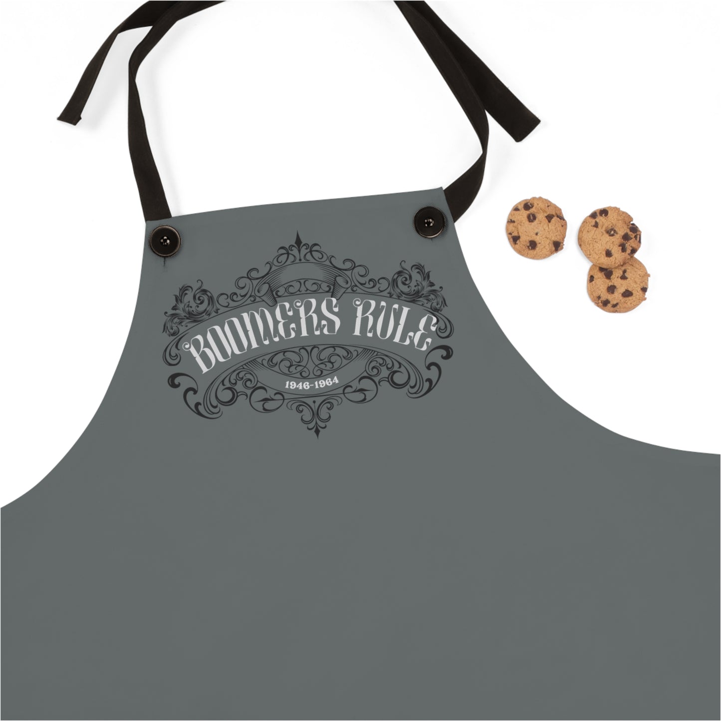 Dark Grey Apron - Boomers Rule Top Only