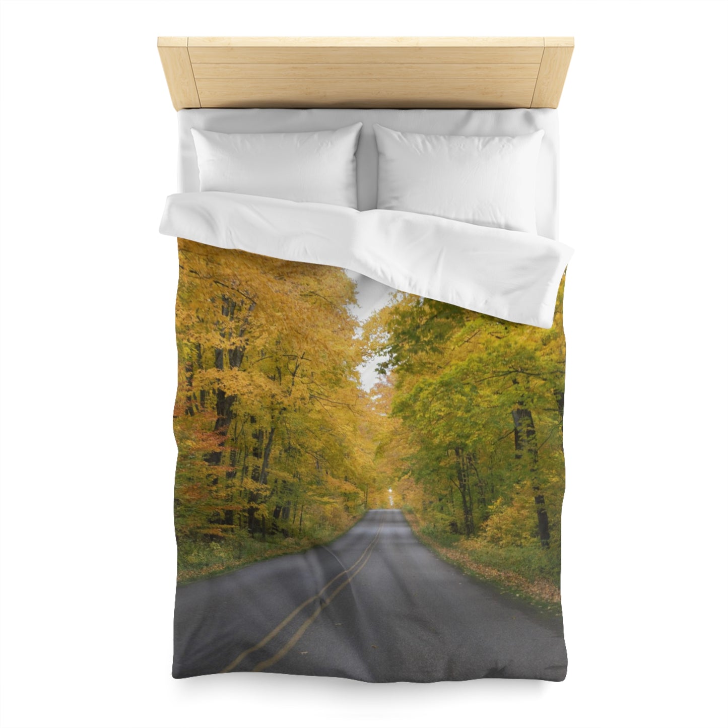 Microfiber Duvet Cover - Fall Road