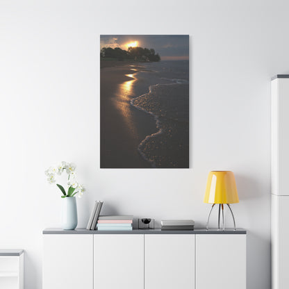 Sun Kissed Beach Matte Canvas, Stretched, 1.25" 48" x 24", 32", 36"
