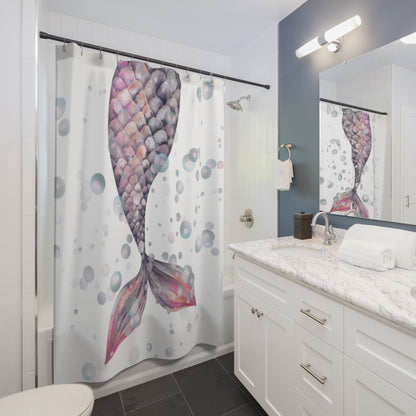 Shower Curtain - Nordic Mermaid Tale and Sangri Bubbles