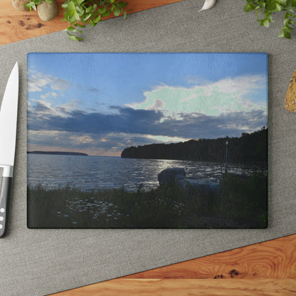 Glass Cutting Board - Garden Dream