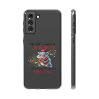 Flexi Cases -Magic of Christmas Hippopotamus - iPhone and Samsung phones