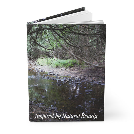 Hardcover Journal Matte - Back Yard Creek Titled Insprised by Natual Beauty