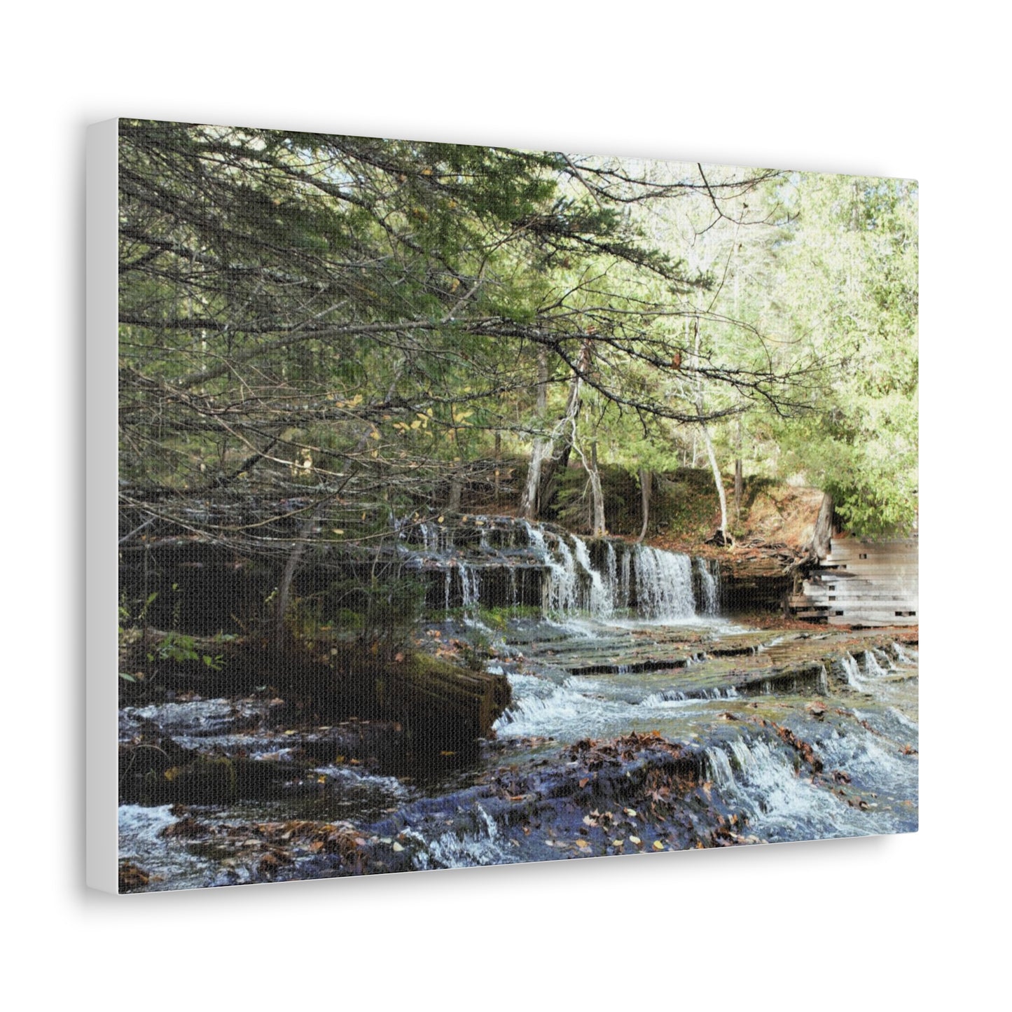 Canvas Gallery Wraps (White Wrap) - Water Fall