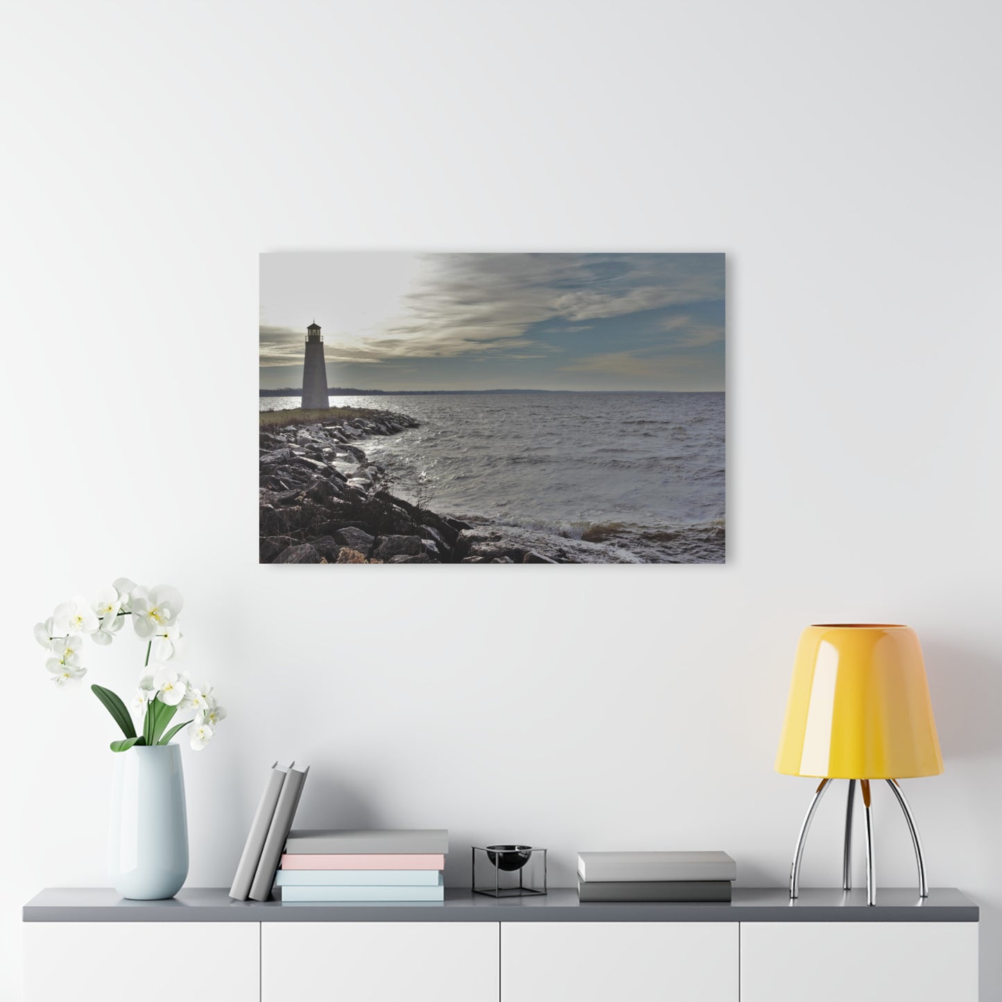 Copy of Acrylic Prints (French Cleat) Winter Light House