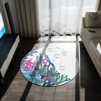 Round Rug - Reef and Star Fish