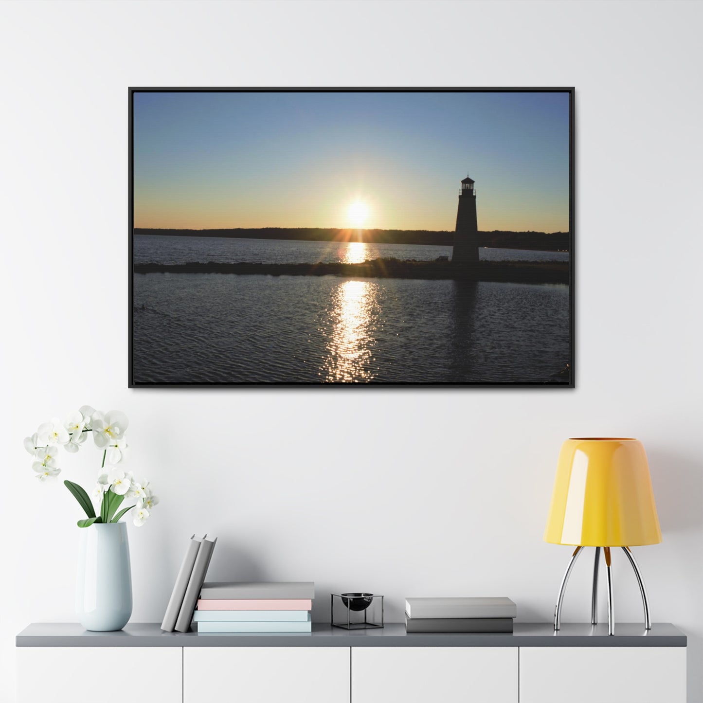 Gallery Canvas Wraps, Horizontal Frame - Sunset at Happy Rock