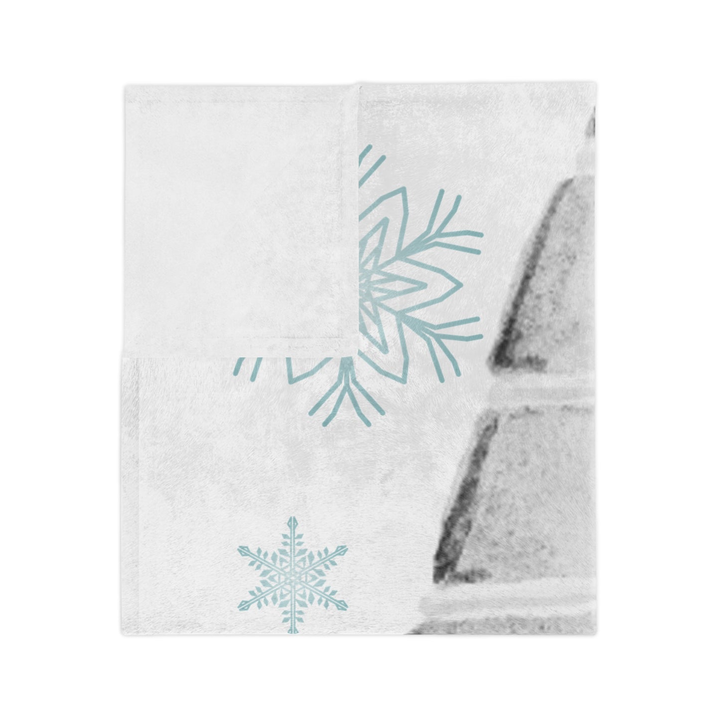 Velveteen Minky Blanket - Gnome for the Holidays