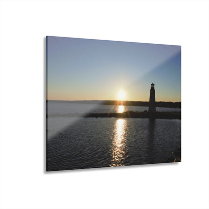 Acrylic Prints (French Cleat) Sunset at Happy Rock