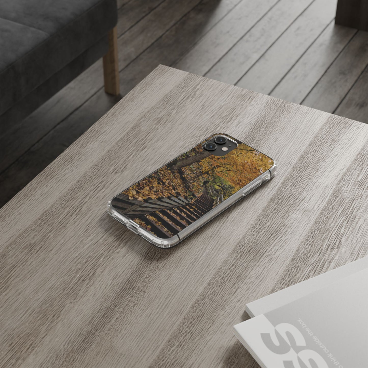 Clear Cases - Fall Walk to Heaven - iPhone 16 series, iPhone 15 series, iPhone 14 series, iPhone 13 series, IPhone 12 series