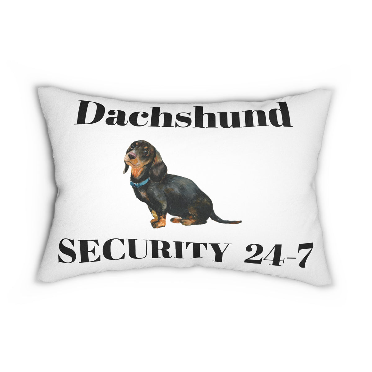 Spun Polyester Lumbar Pillow  Dachshund 24-7