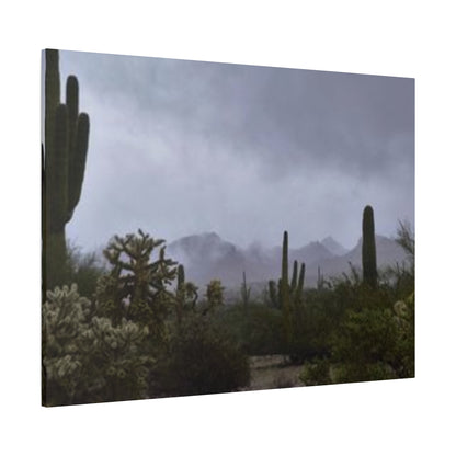 Foggy Desert Matte Canvas, Stretched, 1.25" 48" x 24", 32", 36"