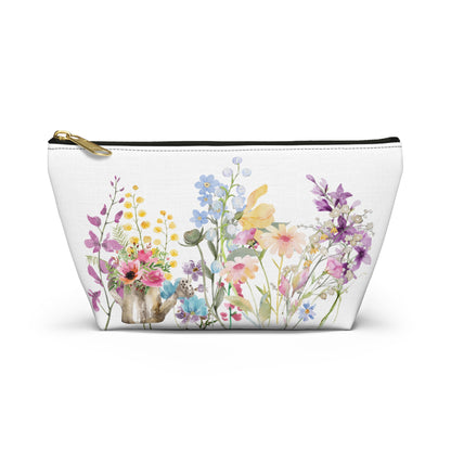 Accessory Pouch w T-bottom  Spring Blooms