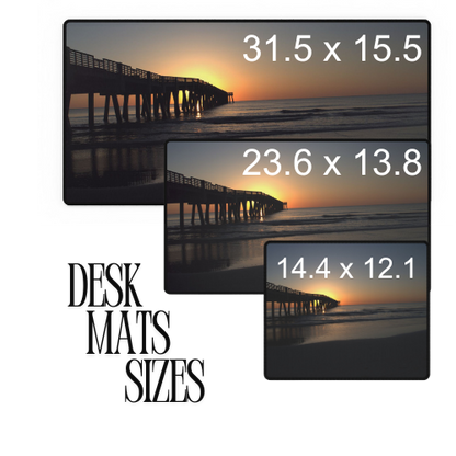Desk Mat - Sunrise at the pier