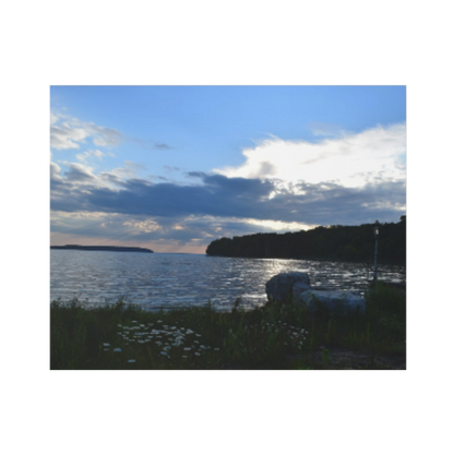 Acrylic Prints (French Cleat) Lakeside Sunset Photography Print