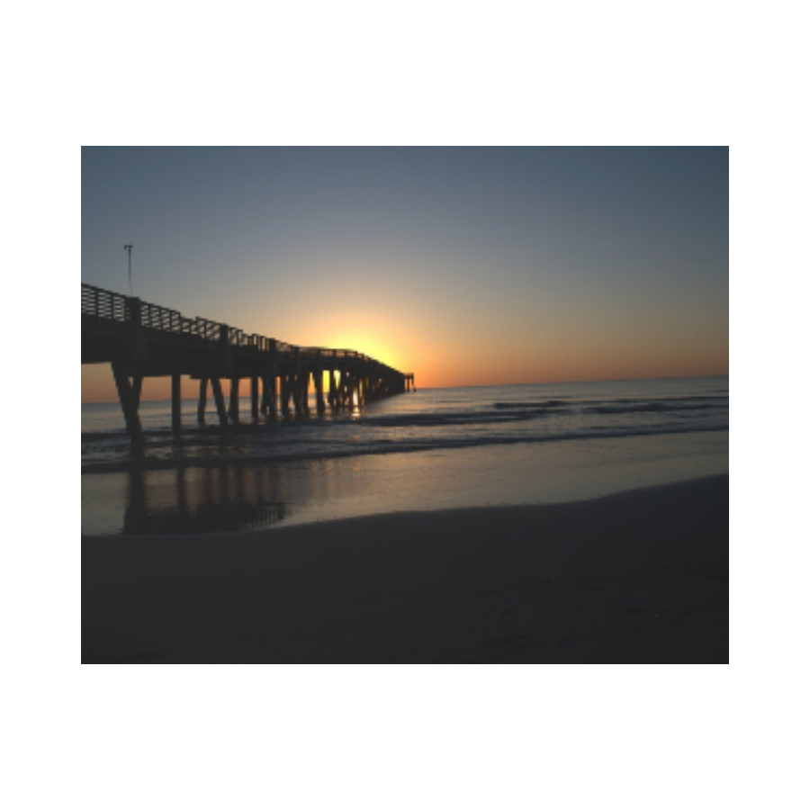 Acrylic Prints (French Cleat) Sunrise at the pier
