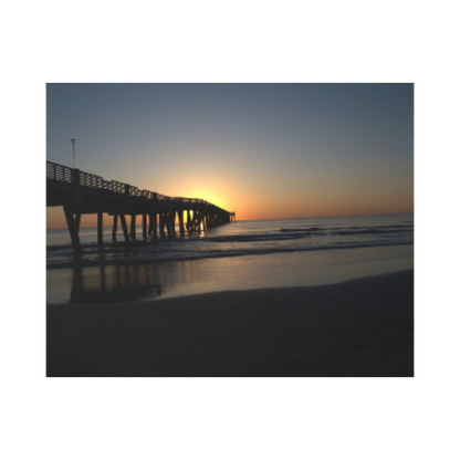 Acrylic Prints (French Cleat) Sunrise at the pier