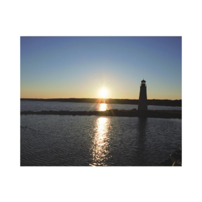 Acrylic Prints (French Cleat) Sunset at Happy Rock